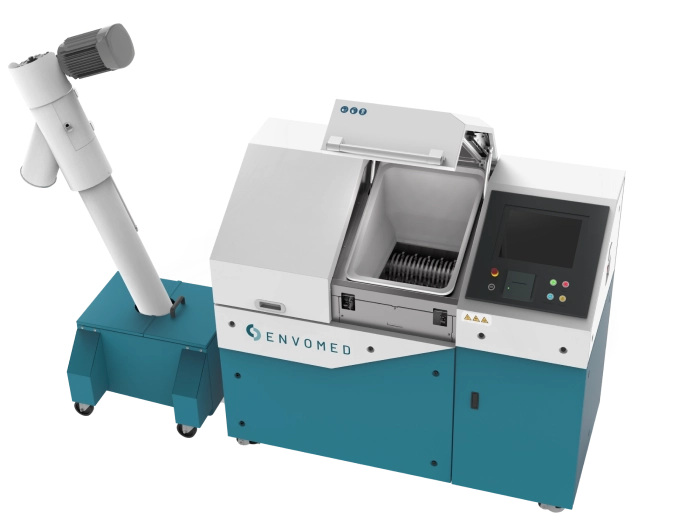 Medical waste treatment machine interface